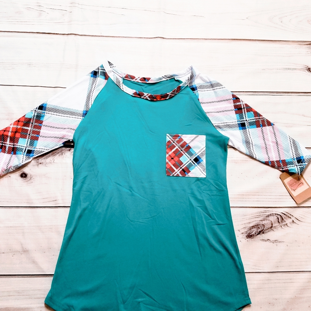Plaid boutique top